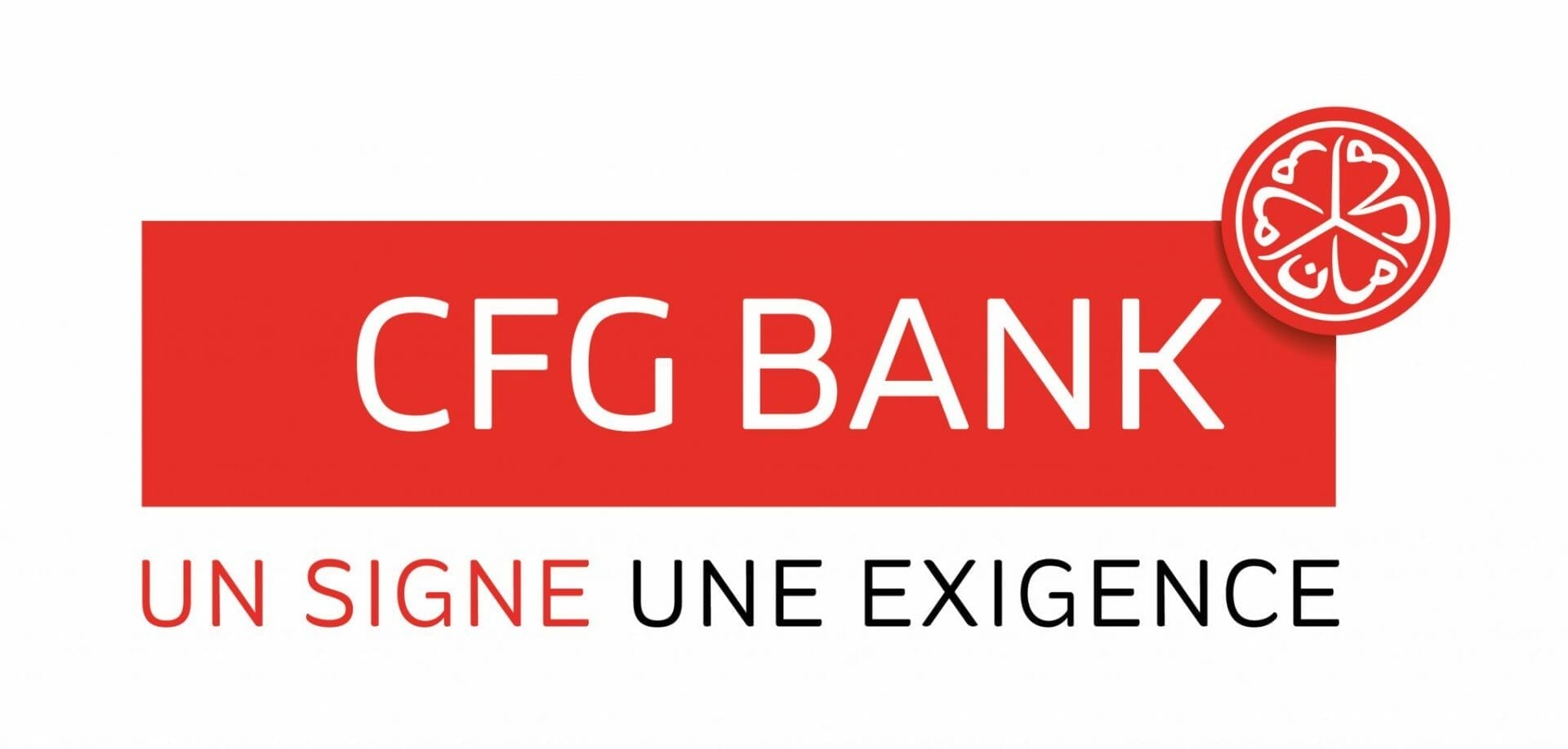 Logo de la banque Cfg sur fond blanc.