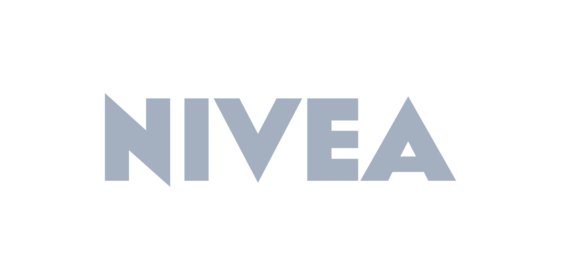 Un logo pour nivea sur fond blanc.