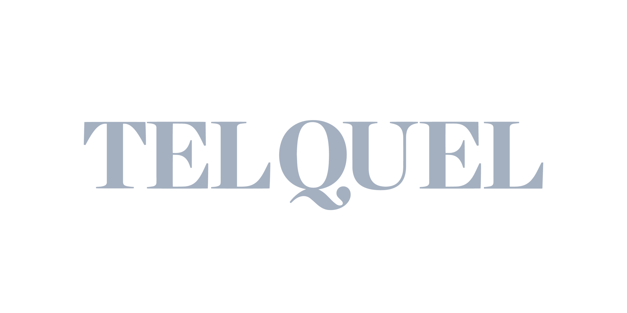 Un fond noir avec le mot telquel dessus.