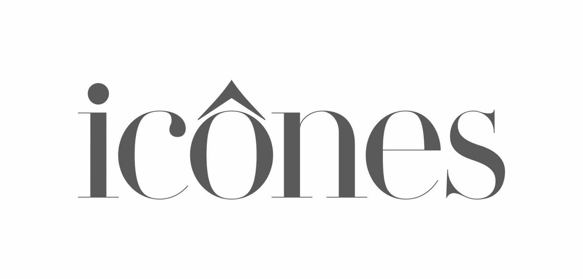 Le logo des icônes sur fond blanc.