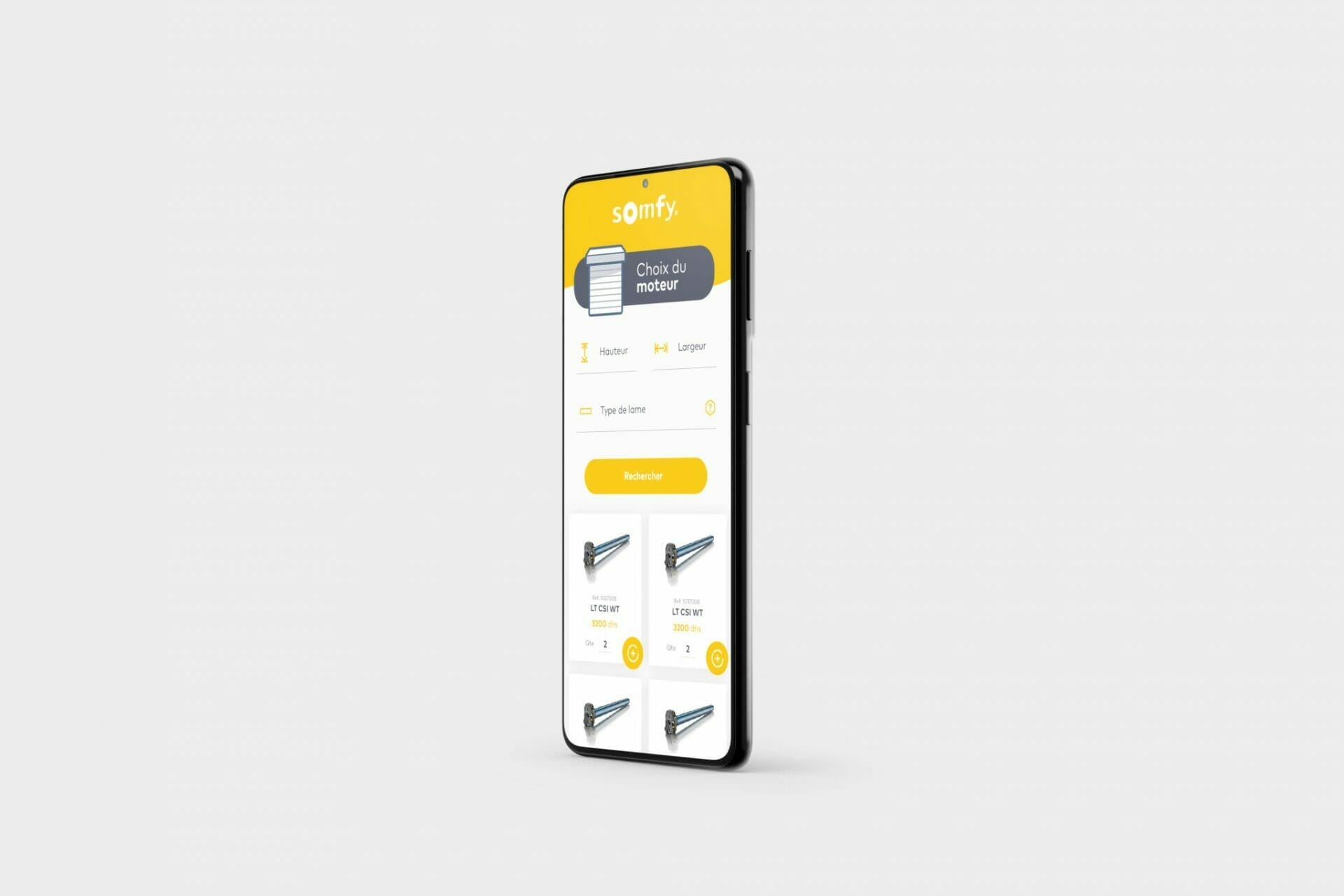 Un téléphone avec un design jaune et blanc dessus.
