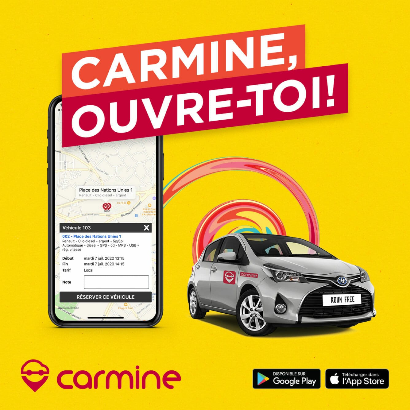 Toyota yaris - carmin, où-t-il.