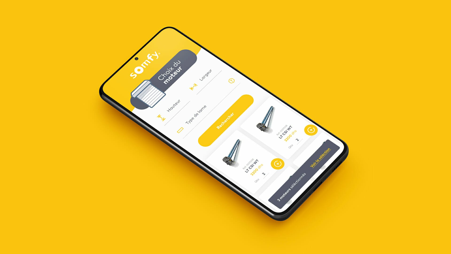 Un smartphone avec un fond jaune et un motif de chaussure dessus.