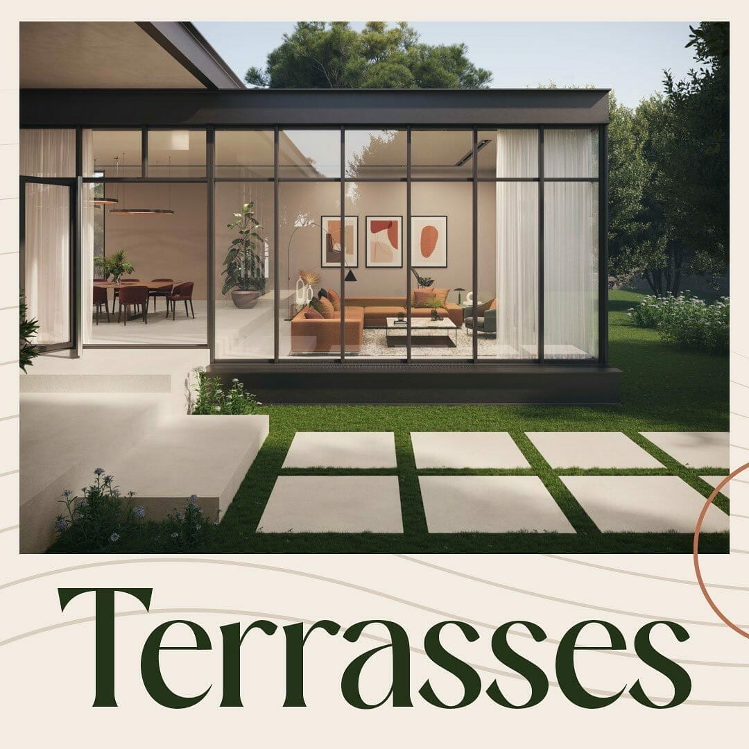 La couverture du magazine terrasse avec les mots terrasse.
